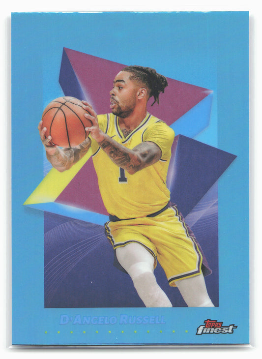 2024-25 Finest #46 D'Angelo Russell Sky Blue Refractor 19891