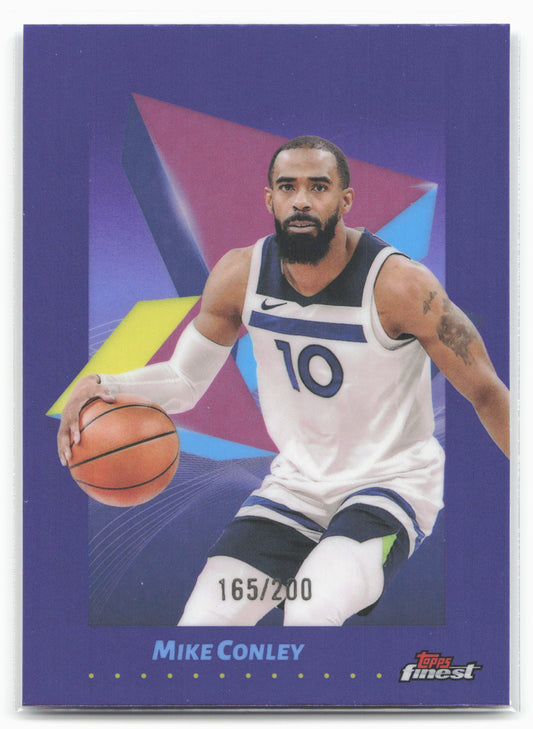 2024-25 Finest #59 Mike Conley Purple Refractor 19905