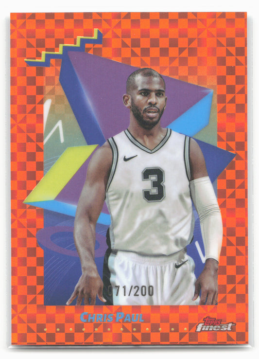 2024-25 Finest #185 Chris Paul Orange X-Fractor 19908