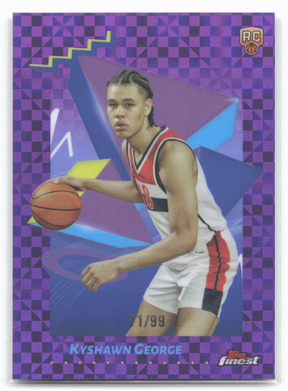 2024-25 Finest #200 Kyshawn George Purple X-Fractor 19916