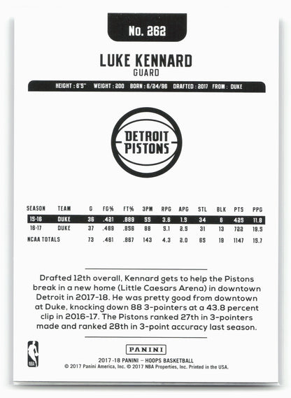 2017-18 Hoops #262 Luke Kennard