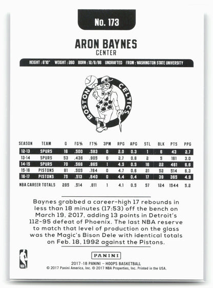 2017-18 Hoops #173 Aron Baynes