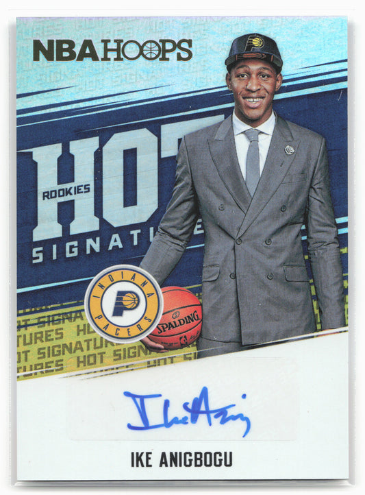 2017-18 Hoops #HSR-IA Ike Anigbogu Hot Signatures Rookies