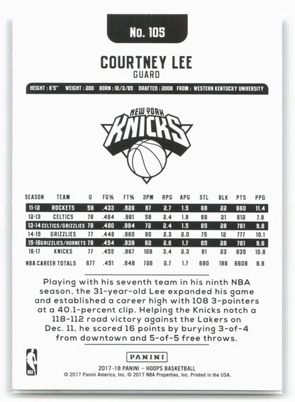 2017-18 Hoops #105 Courtney Lee