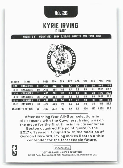 2017-18 Hoops #26 Kyrie Irving