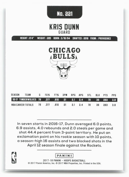 2017-18 Hoops #221 Kris Dunn