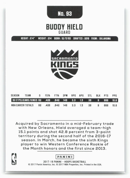 2017-18 Hoops #93 Buddy Hield