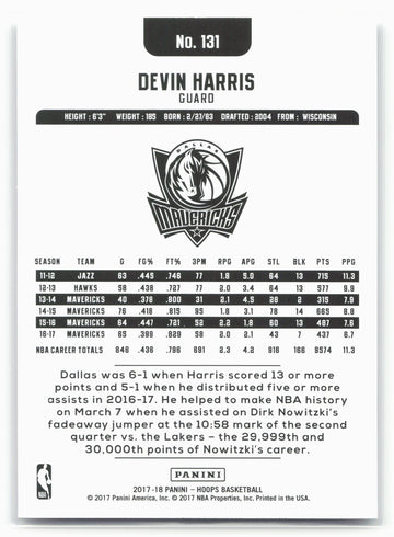 
2017-18 Hoops #131 Devin Harris