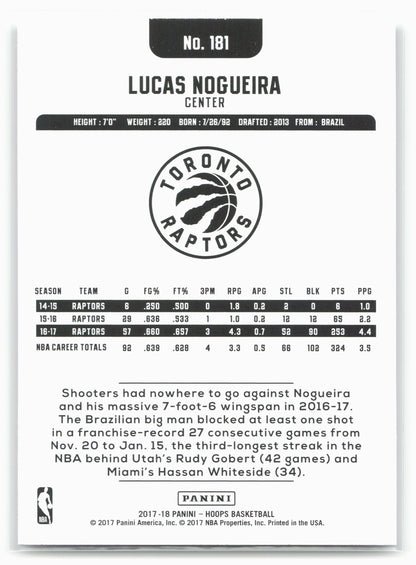 2017-18 Hoops #181 Lucas Nogueira