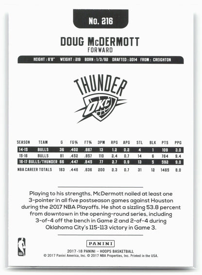 2017-18 Hoops #216 Doug McDermott