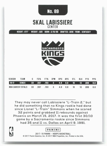 2017-18 Hoops #89 Skal Labissiere
