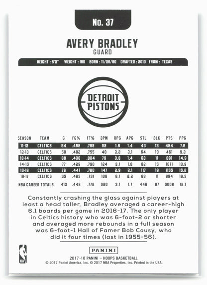 2017-18 Hoops #37 Avery Bradley