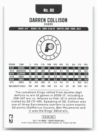 2017-18 Hoops #90 Darren Collison