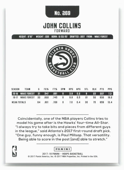 2017-18 Hoops #269 John Collins
