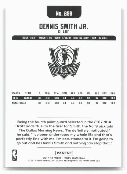 2017-18 Hoops #259 Dennis Smith Jr.