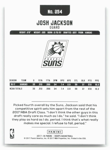 2017-18 Hoops #254 Josh Jackson