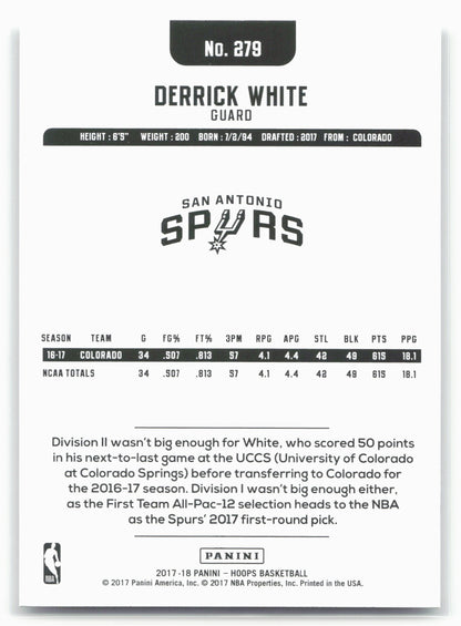 2017-18 Hoops #279 Derrick White