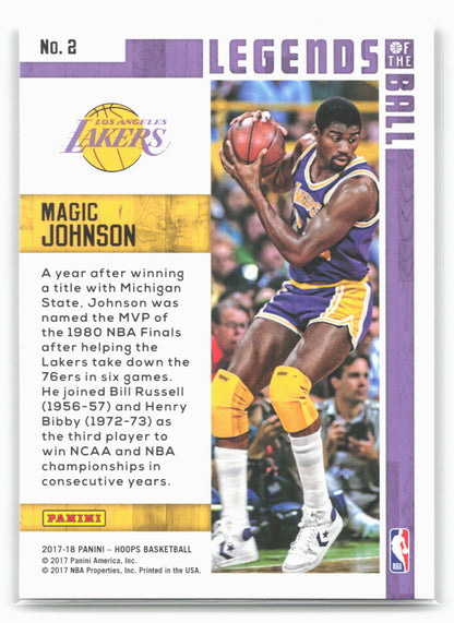 2017-18 Hoops #2 Magic Johnson Legends of the Ball