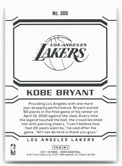 2017-18 Hoops #300 Kobe Bryant