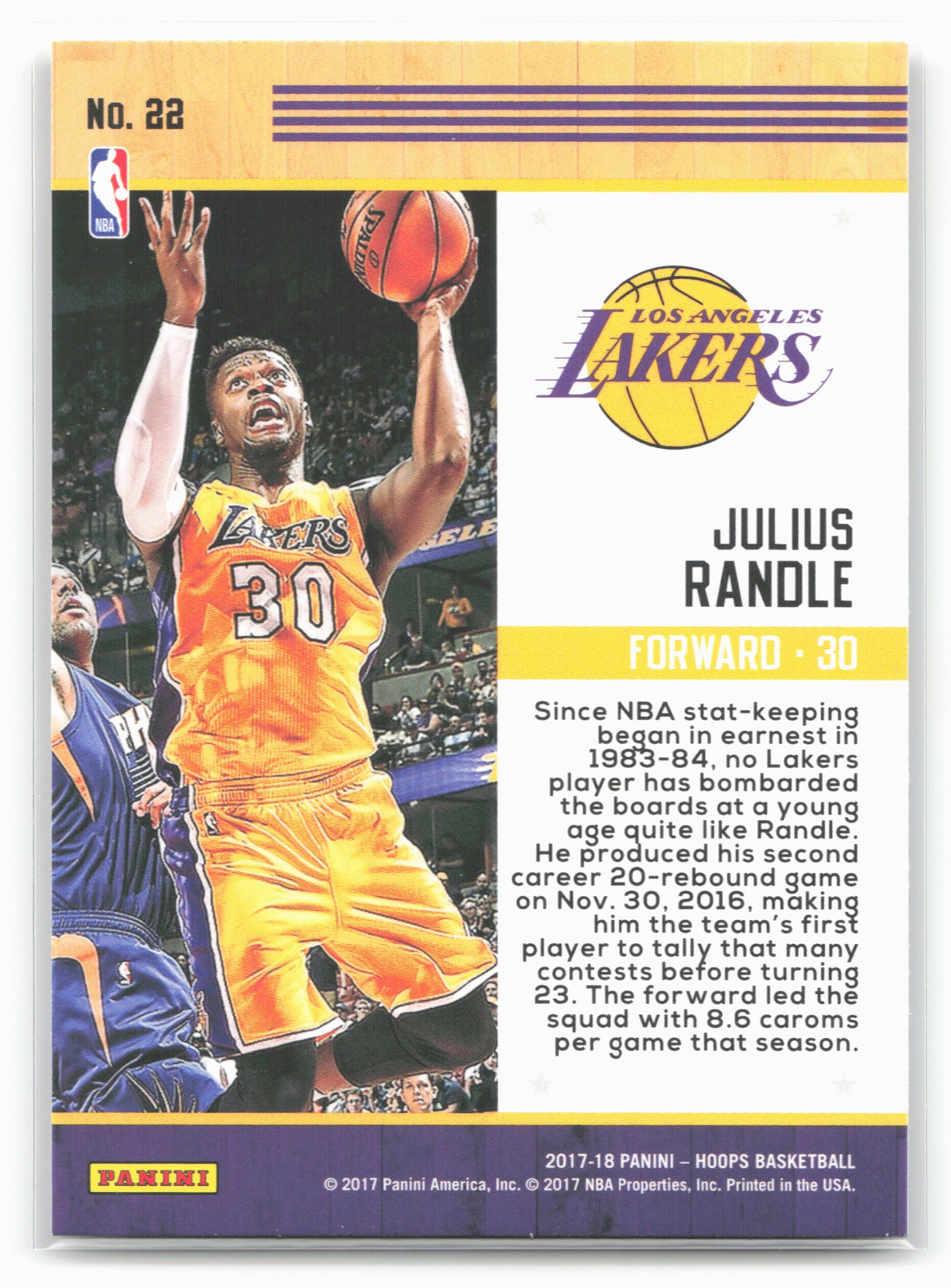 2017-18 Hoops #22 Julius Randle Team Leaders