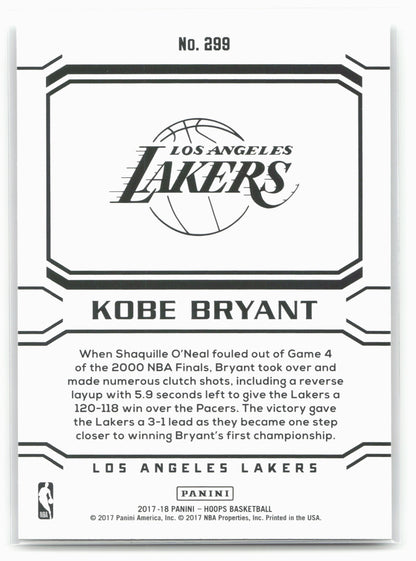 2017-18 Hoops #299 Kobe Bryant
