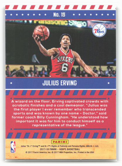 2017-18 Hoops #15 Julius Erving Special Delivery