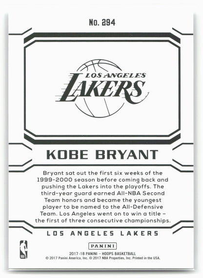 2017-18 Hoops #294 Kobe Bryant