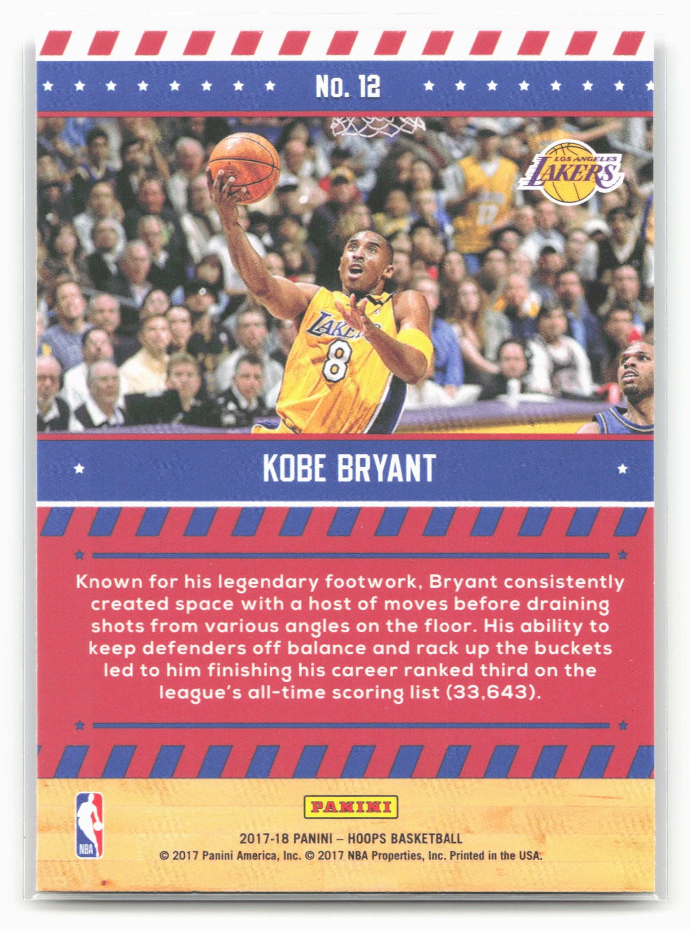 2017-18 Hoops #12 Kobe Bryant Special Delivery