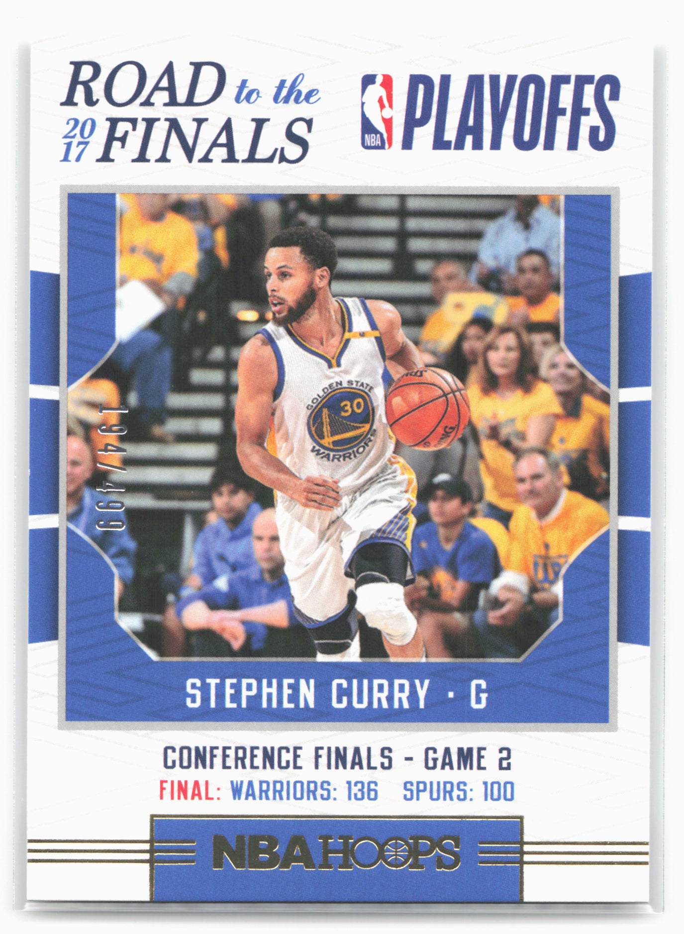 2017-18 Hoops #72 Stephen Curry Road to the Finals #/499
