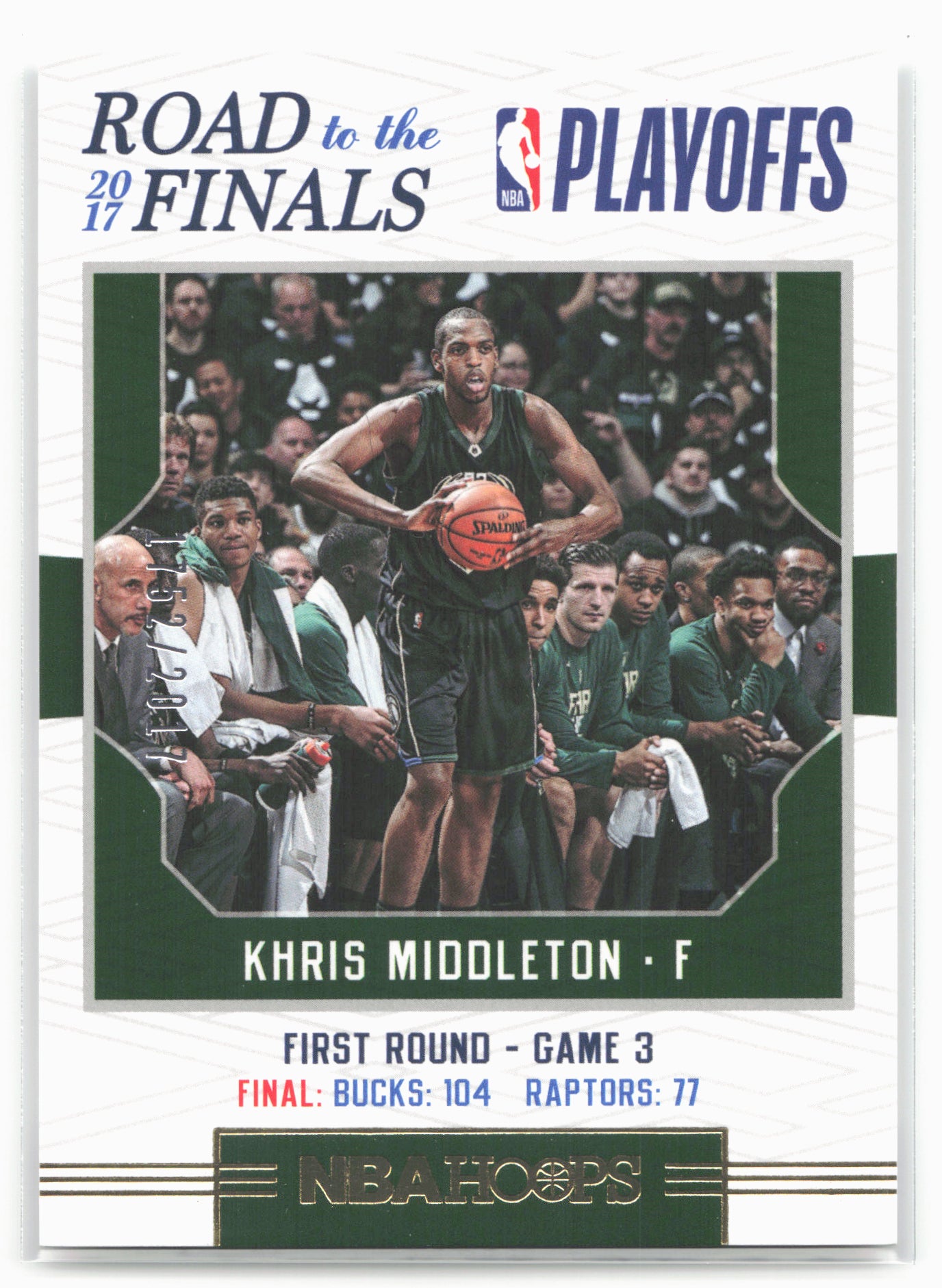 2017-18 Hoops #15 Khris Middleton Road to the Finals #/2017