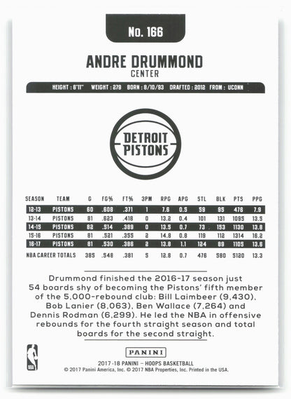 2017-18 Hoops #166 Andre Drummond