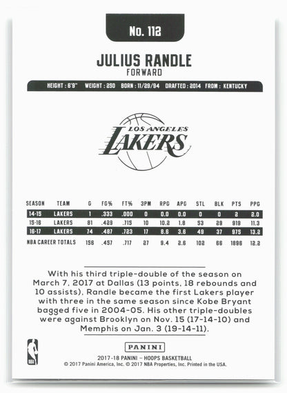 2017-18 Hoops #112 Julius Randle