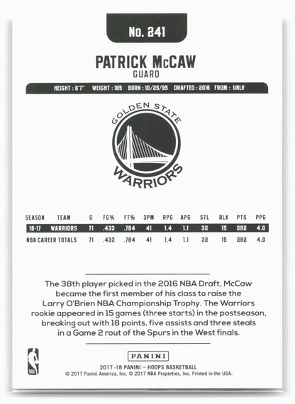 2017-18 Hoops #241 Patrick McCaw