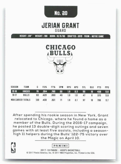 2017-18 Hoops #20 Jerian Grant