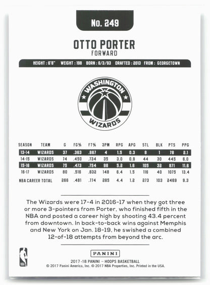2017-18 Hoops #249 Otto Porter