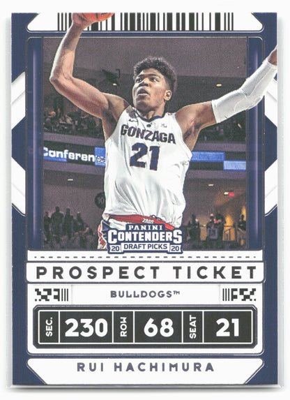 2020 Panini Contenders Draft Picks #33b Rui Hachimura Dunking