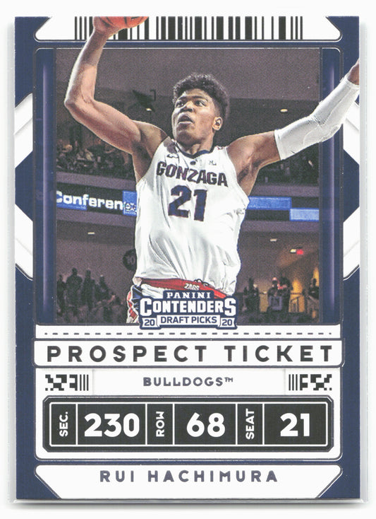 2020 Panini Contenders Draft Picks #33b Rui Hachimura Dunking