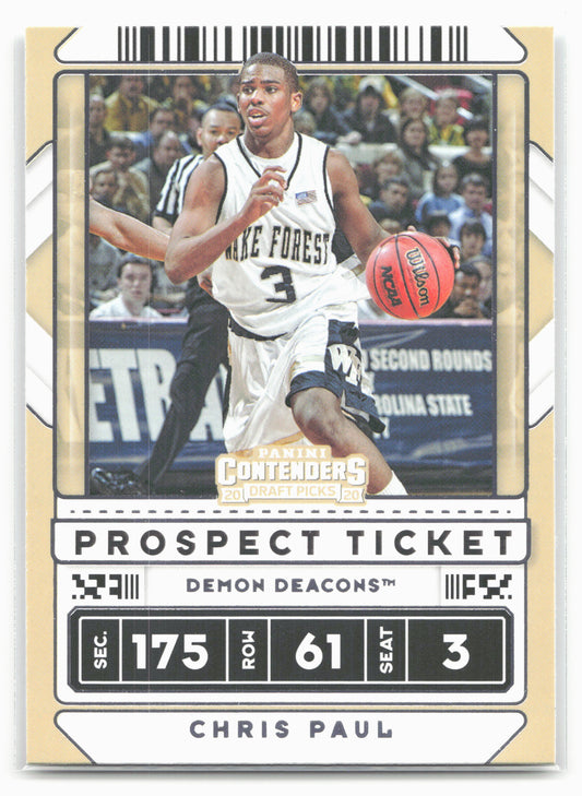 2020 Panini Contenders Draft Picks #38 Chris Paul