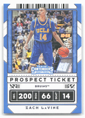 
2020 Panini Contenders Draft Picks #25 Zach LaVine