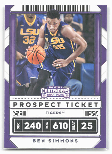 
2020 Panini Contenders Draft Picks #14 Ben Simmons