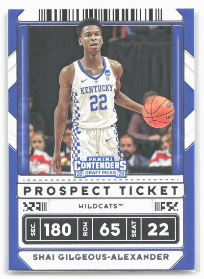 2020 Panini Contenders Draft Picks #39 Shai Gilgeous-Alexander