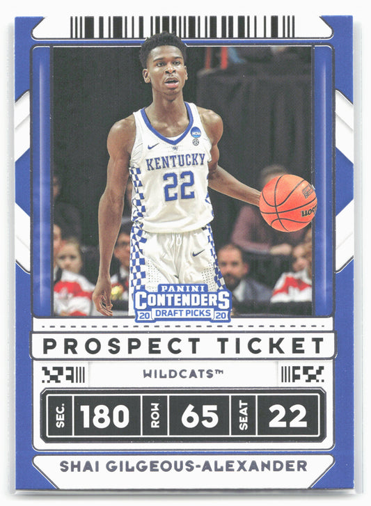 2020 Panini Contenders Draft Picks #39 Shai Gilgeous-Alexander