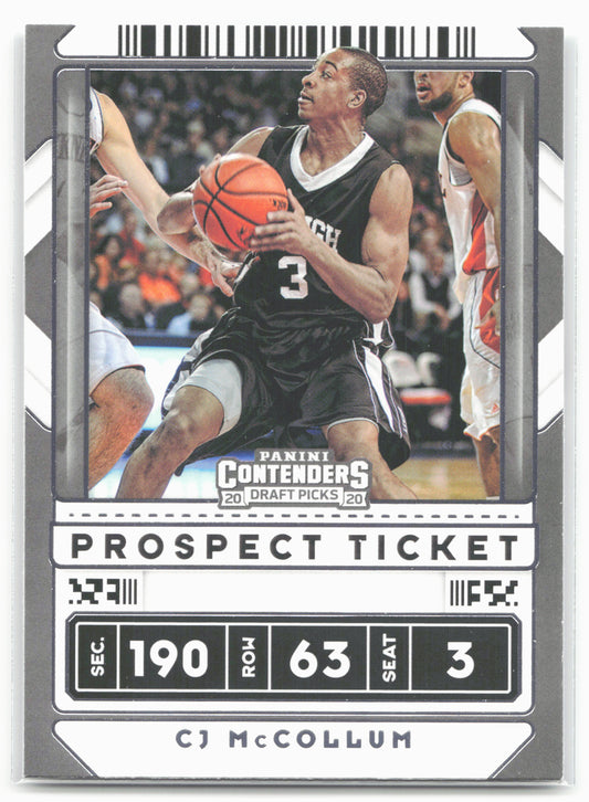 2020 Panini Contenders Draft Picks #41 CJ McCollum