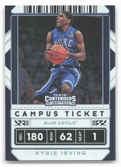 2020 Panini Contenders Draft Picks #11b Kyrie Irving Campus Ticket