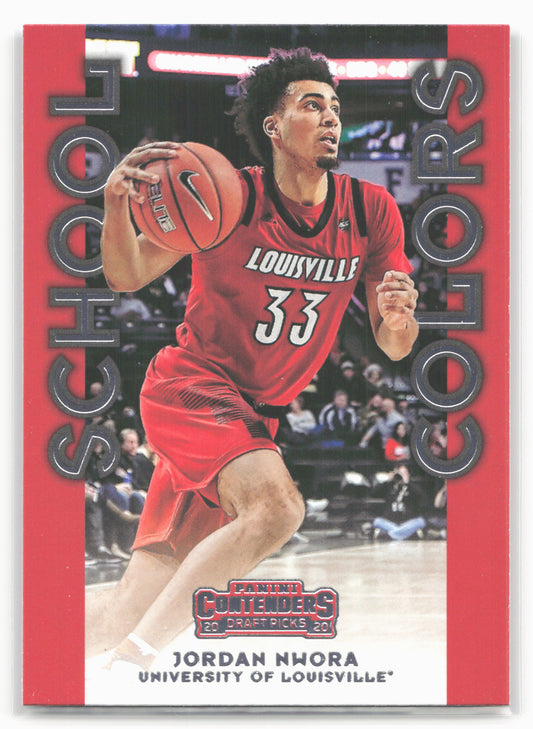 2020 Panini Contenders Draft Picks #31 Jordan Nwora School Colors