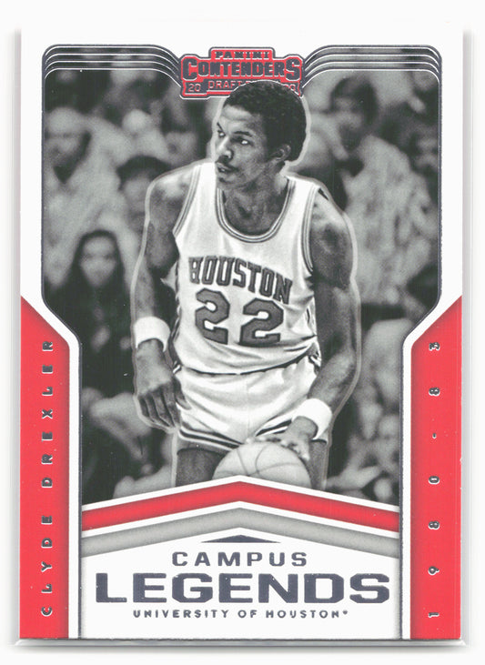 2020 Panini Contenders Draft Picks #20 Clyde Drexler Campus Legends