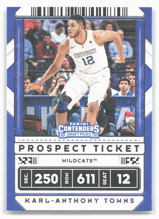 2020 Panini Contenders Draft Picks #36b Karl-Anthony Towns