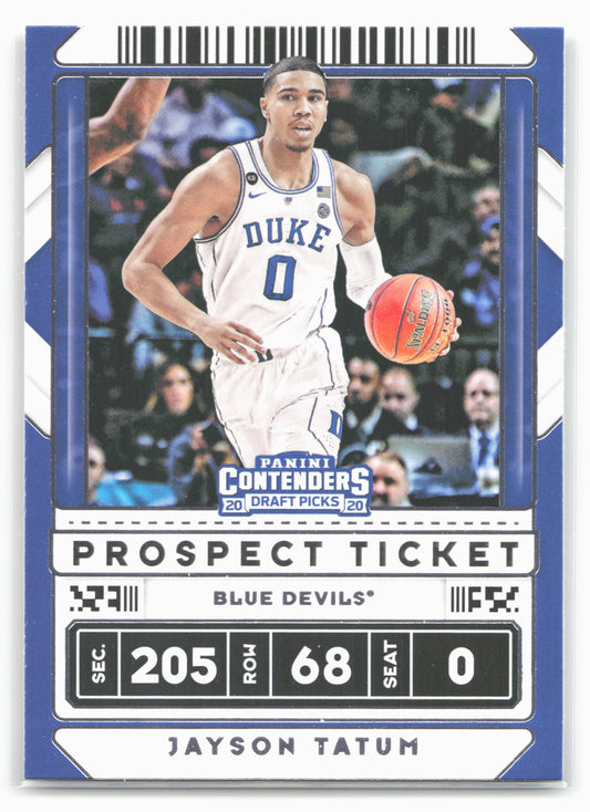 2020 Panini Contenders Draft Picks #8 Jayson Tatum