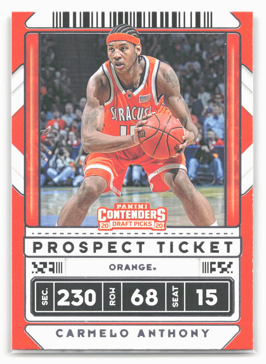 2020 Panini Contenders Draft Picks #42b Carmelo Anthony
