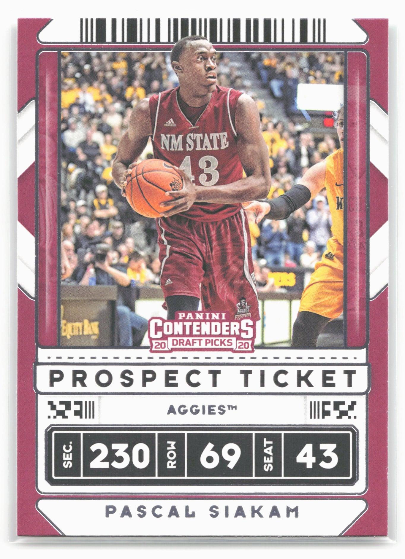 2020 Panini Contenders Draft Picks #17 Pascal Siakam